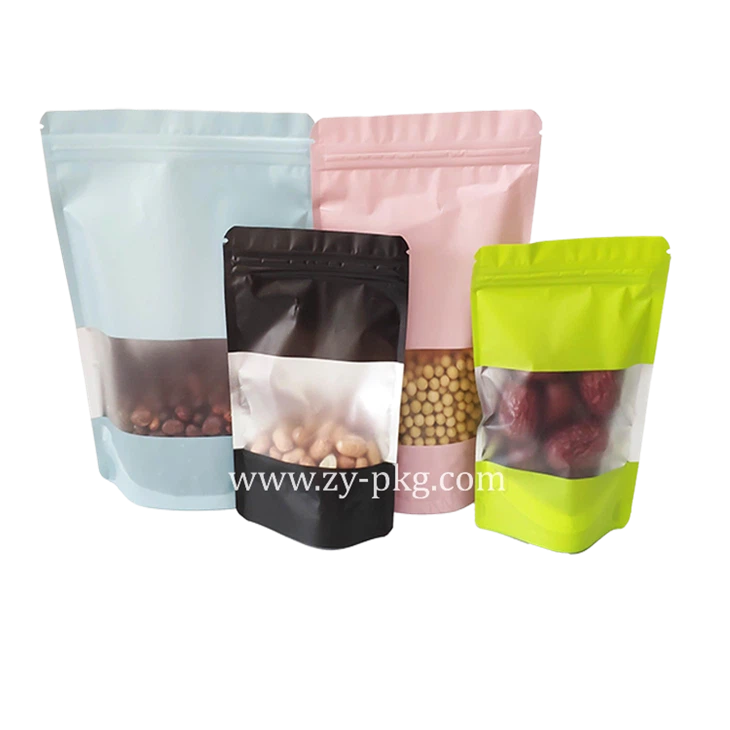 Stand Up Pouches with Window